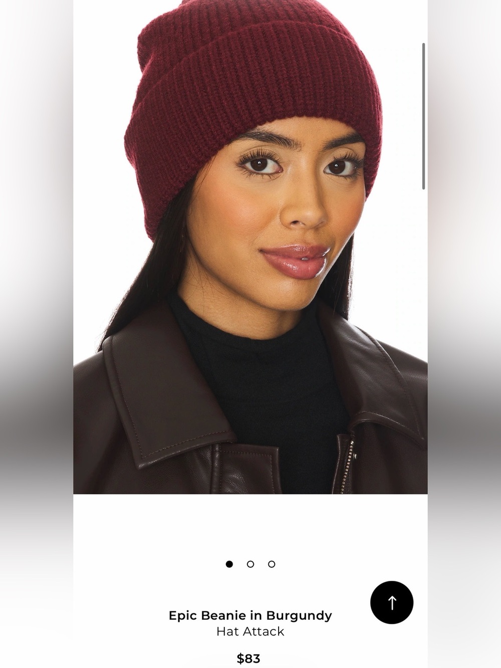 Hat Attack burgundy beanie